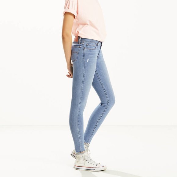 Levi's Skinny Jeans • mid-rise • 710 • distressed - Picture 2 of 11
